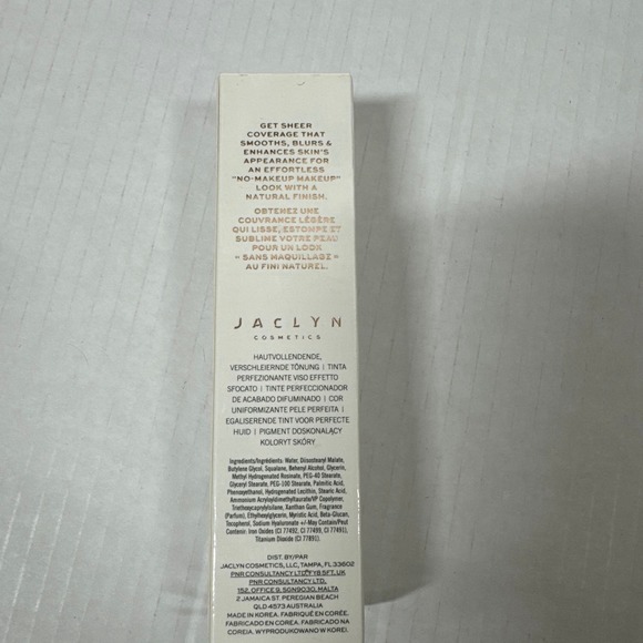 JACLYN COSMETICS Skin Perfecting Blurring Tint Smooths DEEP RICH 1 Oz NIB - Picture 3 of 3